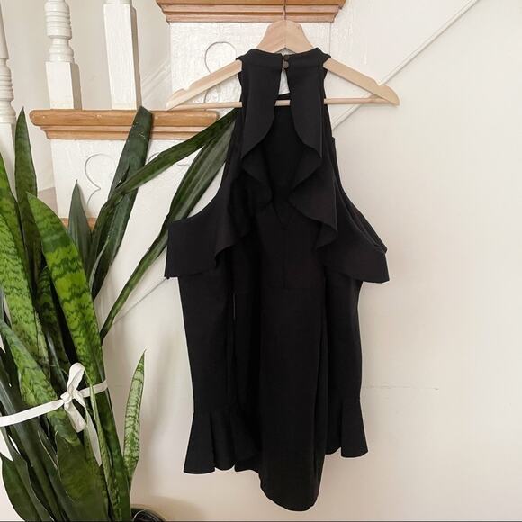 Free People Sweet Talk Mini Dress Black ruffle S - Picture 9 of 10